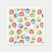 Boy Girl Skull Crew Party Pirate Napkins Serviette (Vorderseite)