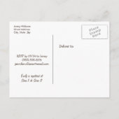 Boy & Girl Twin Pink & Aquamarin Elephants Kinderd Einladungspostkarte (Rückseite)