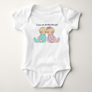 Boy Girl Twins Säugling Strampler