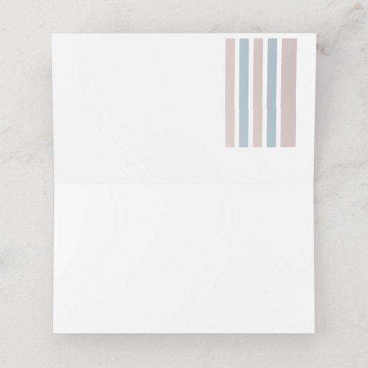 Boy Girl Twins Teddy Bear Baby Duschgel Platzkarte (Innenseite Aufgefaltet)