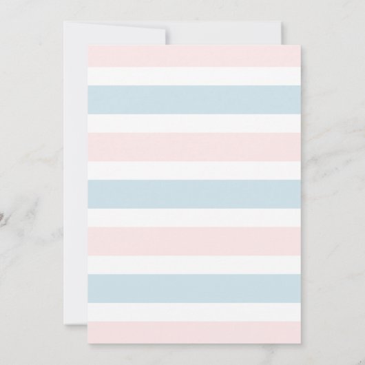 Boy Girl Twins Teddy Bear Baby Shower Einladung (Rückseite)