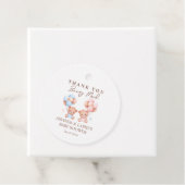 Boy Girl Twins Teddy Bear Baby Shower Geschenkanhänger (Beispiel)