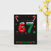 Boy Girls 6 7 Xmas Funny 67 Meme This Is My Christ Karte (Gelbe Blume)