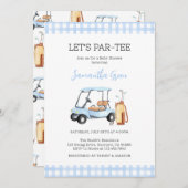 Boy Golf Baby Dusche Einladung (Vorne/Hinten)