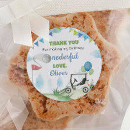 Boy Golf Party Labels Birthday Baby Dusche Runder Aufkleber