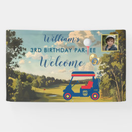 Boy Golf Theme 3. Geburtstag Party Banner