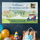 Boy Golf Theme 4. Geburtstag Party Banner