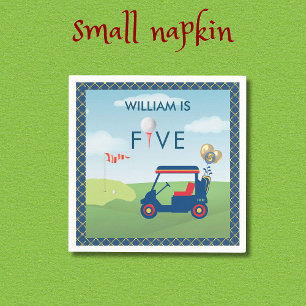 Boy Golf Theme 5. Geburtstagsparty Napkins Serviette