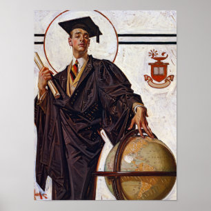 Boy Graduate, 1920 von Joseph Christlich Leyendeck Poster
