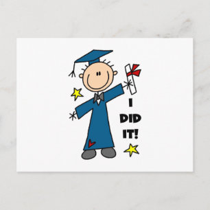 Boy Graduate Ankündigungspostkarte