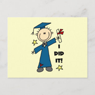 Boy Graduate Ankündigungspostkarte