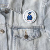 Boy Graduate Blue Cap Preschool Abschluss Button (Beispiel)