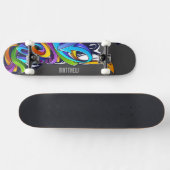 Boy Graffiti Skateboard mit Namen (Horizontal)