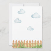 Boy Green Tractor Birthday Party Einladung (Rückseite)