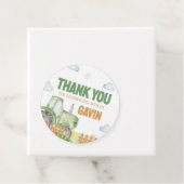 Boy Green Tractor Geburtstagsparty Geschenkanhänger (Beispiel)