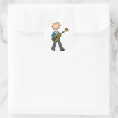 Boy Guitar Player Sticker (Tasche)