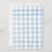 Boy Hand Drawn Quirky Touchdown und Tiny Town Einladung (Rückseite)