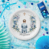 Boy-Heilige Kommunion beten Pappteller (Party)