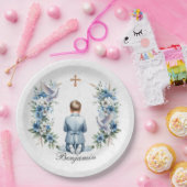 Boy-Heilige Kommunion beten Pappteller (Party)