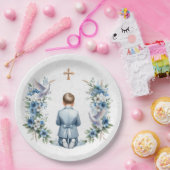 Boy-Heilige Kommunion beten Pappteller (Party)