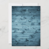 Boy High School Graduation Party 2019 Rustic Blue Einladung (Rückseite)