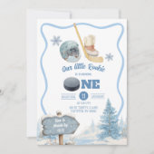 Boy Hockey Birthday Invitation Einladung (Vorderseite)