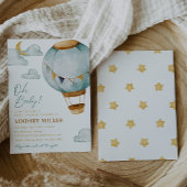 Boy Hot Air Balloon Baby Shower Einladungen