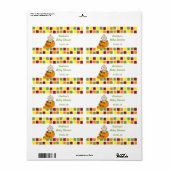 Boy in Pumpkin Baby Dusche Wasser Flaschen Etikett (Vorne)