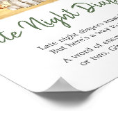 Boy Jungle Safari Tiere Spate Night Diapers Poster (Ecke)