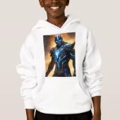 Boy Kids Print Superhero Hoodies (Vorderseite)