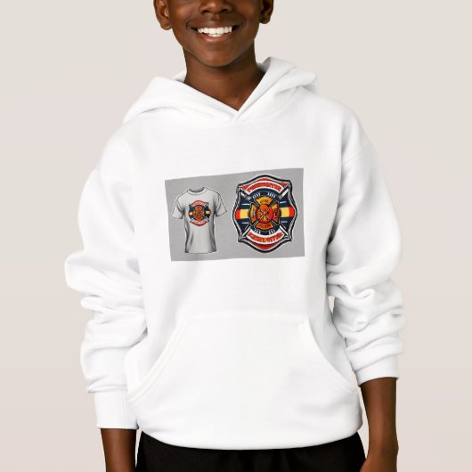 Boy Kids Pullover Print Template Hoodies (Vorderseite)
