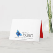 Boy Kindergeburtstag Party blau danke Karte (Rückseite)