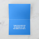 Boy Kindergeburtstag Party danke Karte (Innenseite)