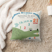 Boy Kinderzimmer Baby Birth Stat Alligator Niedlic Kissen (Decke)