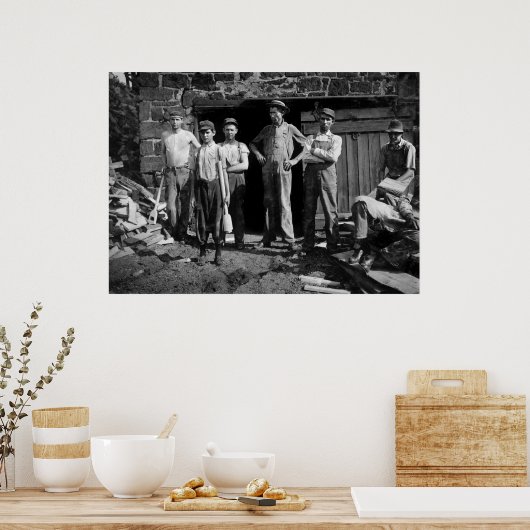 Boy Laborers, 1913 Poster (Küche)