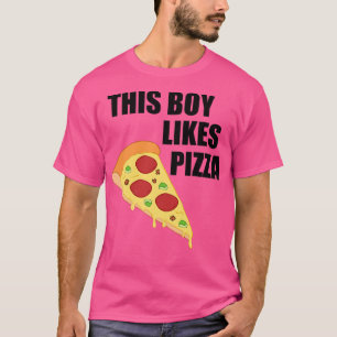Boy Likes Pizza Funny Saying Pizza Chef Premium T- T-Shirt