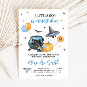 Boy Little Boo Ghost Baby Dusche Einladung