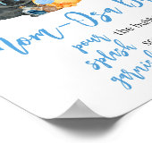 Boy Little Boo Ghost Baby Dusche Mama Osa Bar Poster (Ecke)