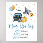 Boy Little Boo Ghost Baby Dusche Mama Osa Bar Poster (Vorne)