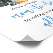 Boy Little Boo Ghost Baby Shower Envelope Poster (Ecke)