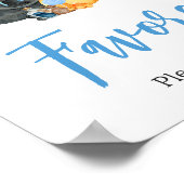 Boy Little Boo Ghost Baby Shower Favoriten Poster (Ecke)