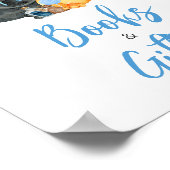 Boy Little Boo Ghost Kinderdusche Bücher und Gesch Poster (Ecke)