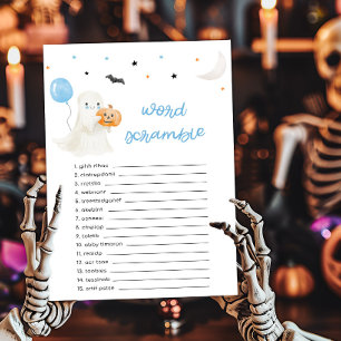 Boy Little Boo Halloween Word Scramble Spiel