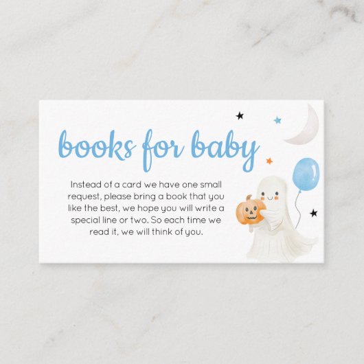 Boy Little Boo ist fast fertig für Baby Books Begleitkarte (Vorderseite)