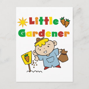 Boy Little Gardener Tshirts und Geschenke Postkarte