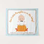 Boy Little Pumpkin Baby Duschbanner Hintergrund Wandteppich (Vorderseite (Horizontal))