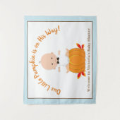 Boy Little Pumpkin Baby Duschbanner Hintergrund Wandteppich (Vorderseite)
