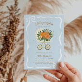 Boy Little Pumpkin Baby Dusche Invite Blue Einladung