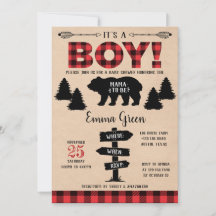 Boy Lumberjack Baby Dusche