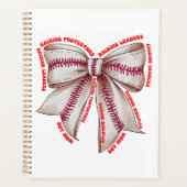 Boy Mama Croquette Bow Affirmation Floral Planer (Vorderseite)